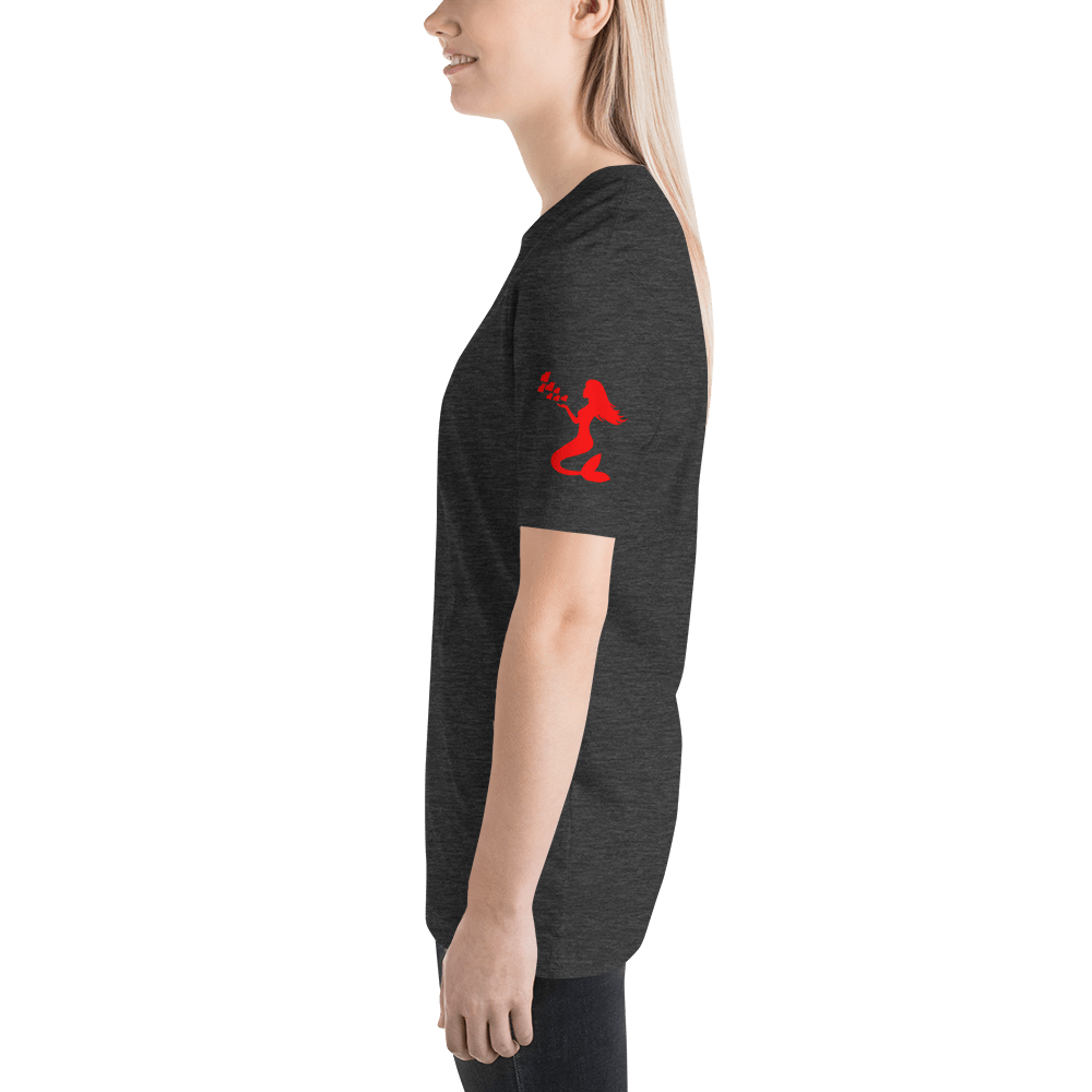 Mermaid Red Waves wohoys Unisex T-Shirt